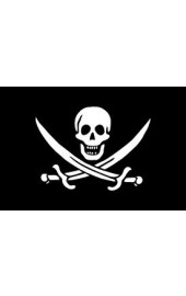 Piratenflagge mit Schwert