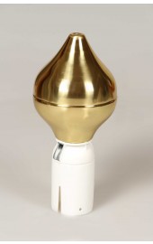 Fanenemast gold zwiebelkopf mit halter 56mm