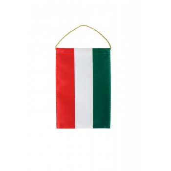 Ungarische Autoflagge auf Rückspiegel