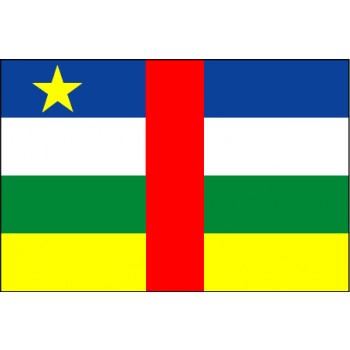 Zentralafrikanische Republik Flagge