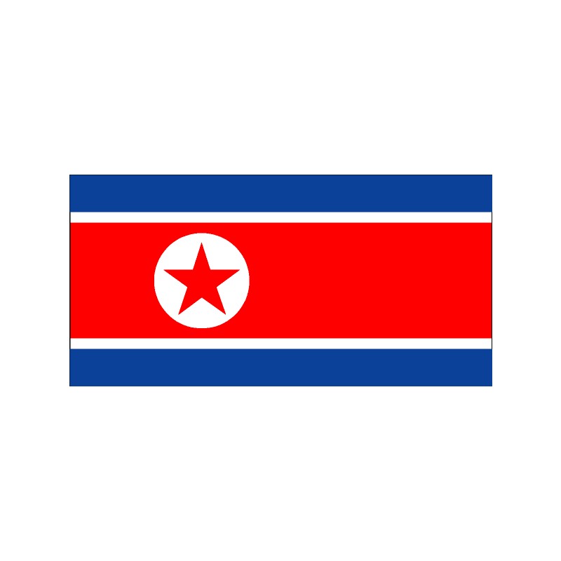 AZ FLAG Tischflagge Koreanische Volksmarine – 21x14 Cm, 100D Polyester, Mit Schwarzem Sockel