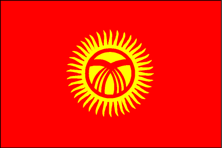 Kirgisistan Kirgistan Hissflagge kirgisische Fahnen Flaggen 60x90cm